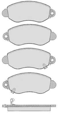 Комплект тормозных колодок, дисковый тормоз