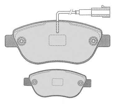 Комплект тормозных колодок, дисковый тормоз