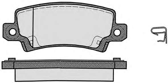 Комплект тормозных колодок, дисковый тормоз