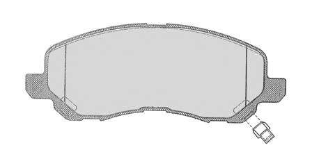Комплект тормозных колодок, дисковый тормоз