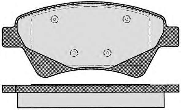 Комплект тормозных колодок, дисковый тормоз
