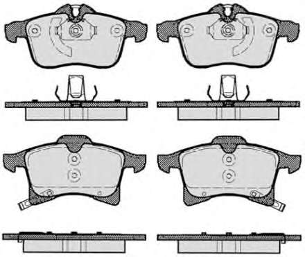 Комплект тормозных колодок, дисковый тормоз