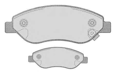 Комплект тормозных колодок, дисковый тормоз