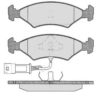 Комплект тормозных колодок, дисковый тормоз