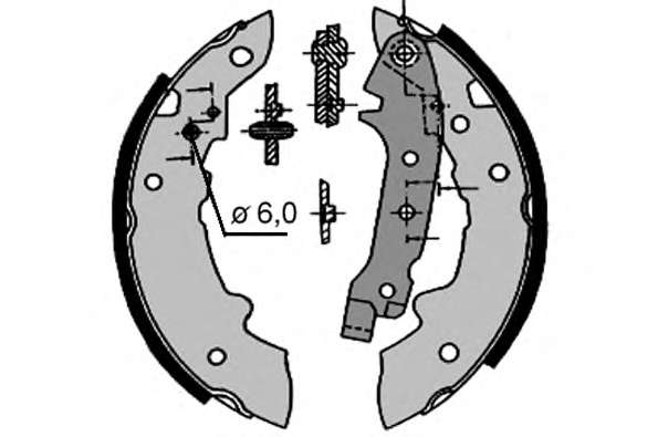 Комплект тормозных колодок