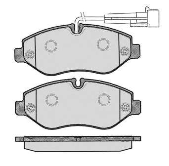 Комплект тормозных колодок, дисковый тормоз