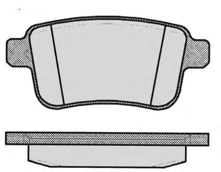 Комплект тормозных колодок, дисковый тормоз