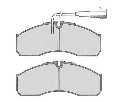 Комплект тормозных колодок, дисковый тормоз