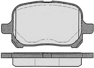 Комплект тормозных колодок, дисковый тормоз