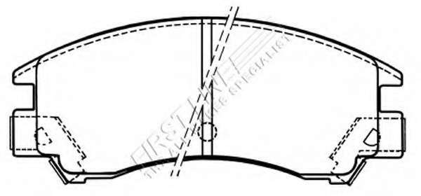 Комплект тормозных колодок, дисковый тормоз
