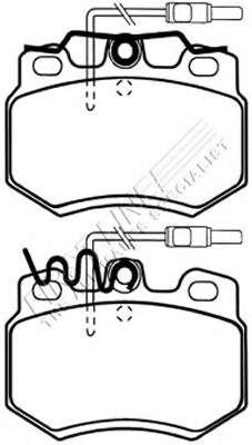 Комплект тормозных колодок, дисковый тормоз