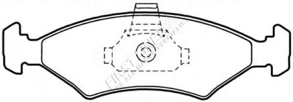 Комплект тормозных колодок, дисковый тормоз