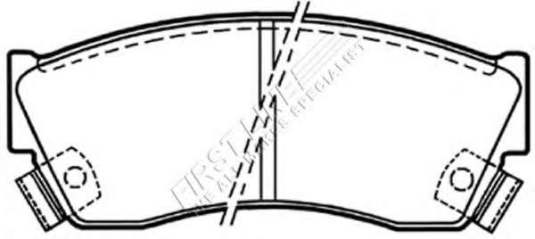 Комплект тормозных колодок, дисковый тормоз