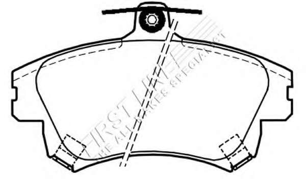 Комплект тормозных колодок, дисковый тормоз