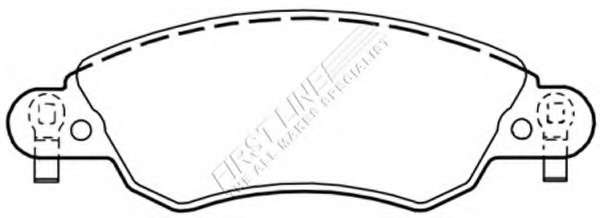 Гальмівні колодки, дискове гальмо (набір)