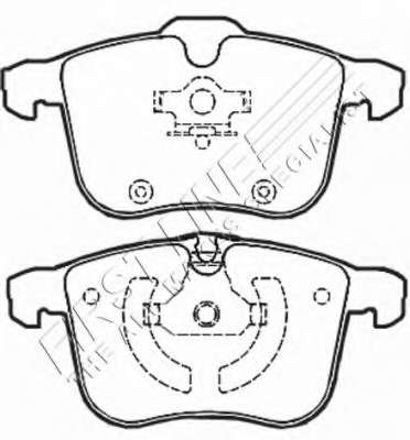 Комплект тормозных колодок, дисковый тормоз