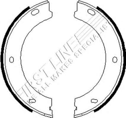 Комплект тормозных колодок, стояночная тормозная система