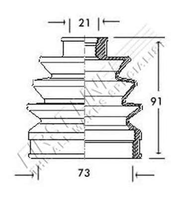 Пыльник, приводной вал