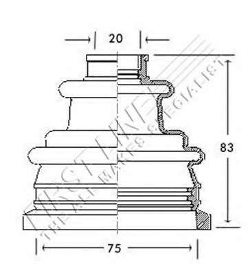 Пыльник, приводной вал