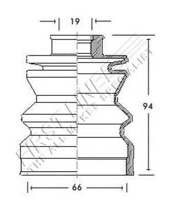 Пыльник, приводной вал
