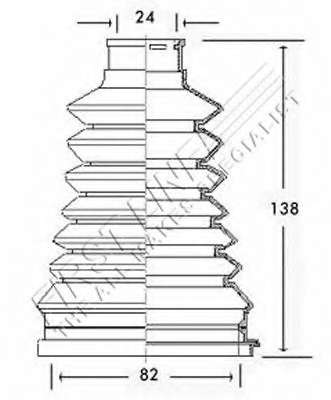 Пыльник, приводной вал