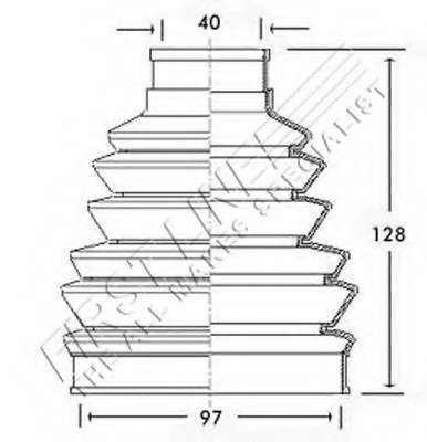 Пыльник, приводной вал