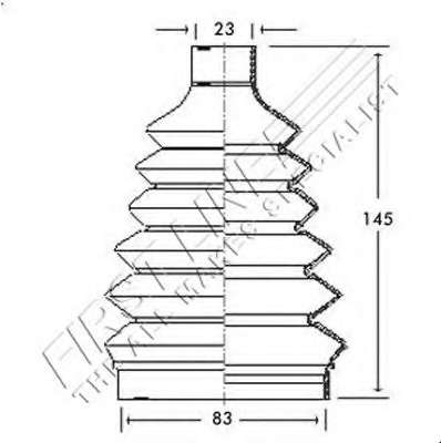 Пыльник, приводной вал
