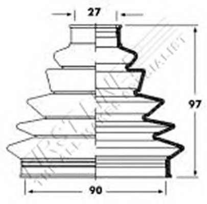 Пыльник, приводной вал