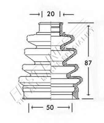Пыльник, приводной вал