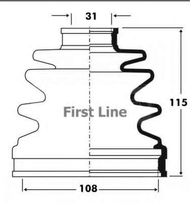 Пыльник, приводной вал