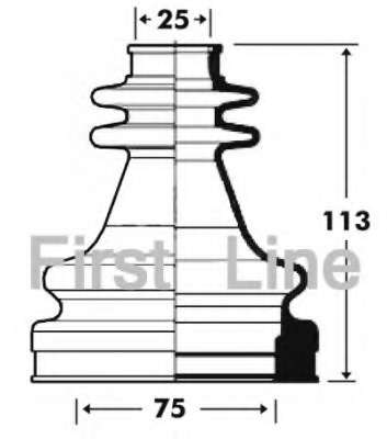 Пыльник, приводной вал