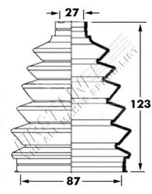 Пыльник, приводной вал