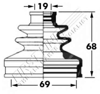 Пыльник, приводной вал