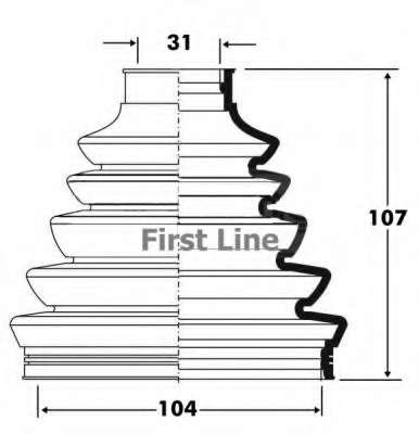 Пыльник, приводной вал