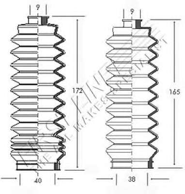 Пыльник, рулевое управление