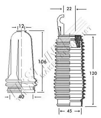 Пыльник, рулевое управление