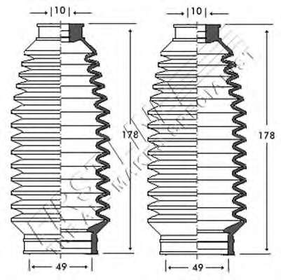 Пыльник, рулевое управление