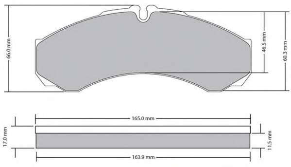 Комплект тормозных колодок, дисковый тормоз