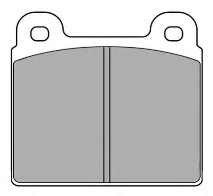 Комплект тормозных колодок, дисковый тормоз