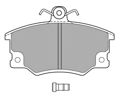 Комплект тормозных колодок, дисковый тормоз