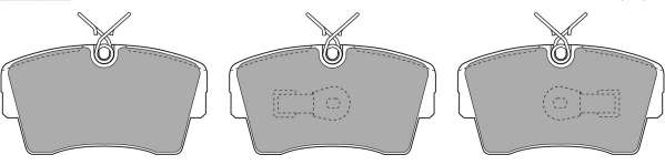 Комплект тормозных колодок, дисковый тормоз