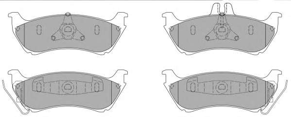 Комплект тормозных колодок, дисковый тормоз