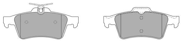 Гальмівні колодки, дискове гальмо (набір)