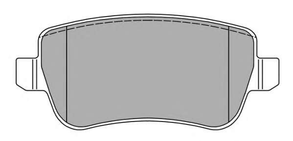 Комплект тормозных колодок, дисковый тормоз
