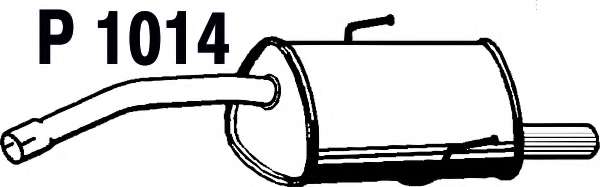 Глушитель выхлопных газов конечный