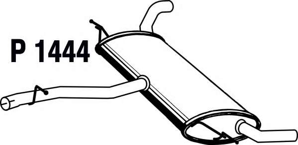 Глушитель выхлопных газов конечный