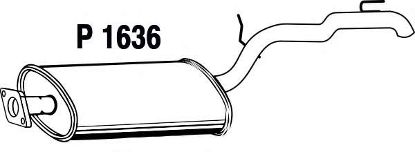 Глушитель выхлопных газов конечный