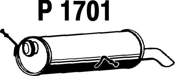 Глушитель выхлопных газов конечный