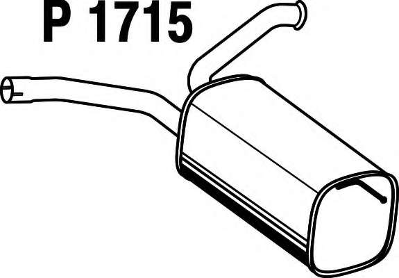 Глушитель выхлопных газов конечный