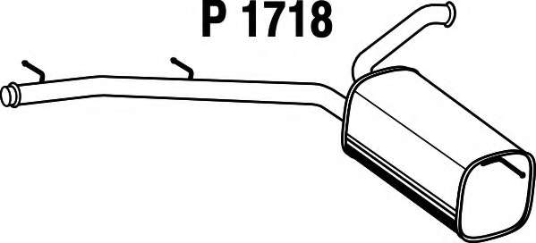 Глушитель выхлопных газов конечный